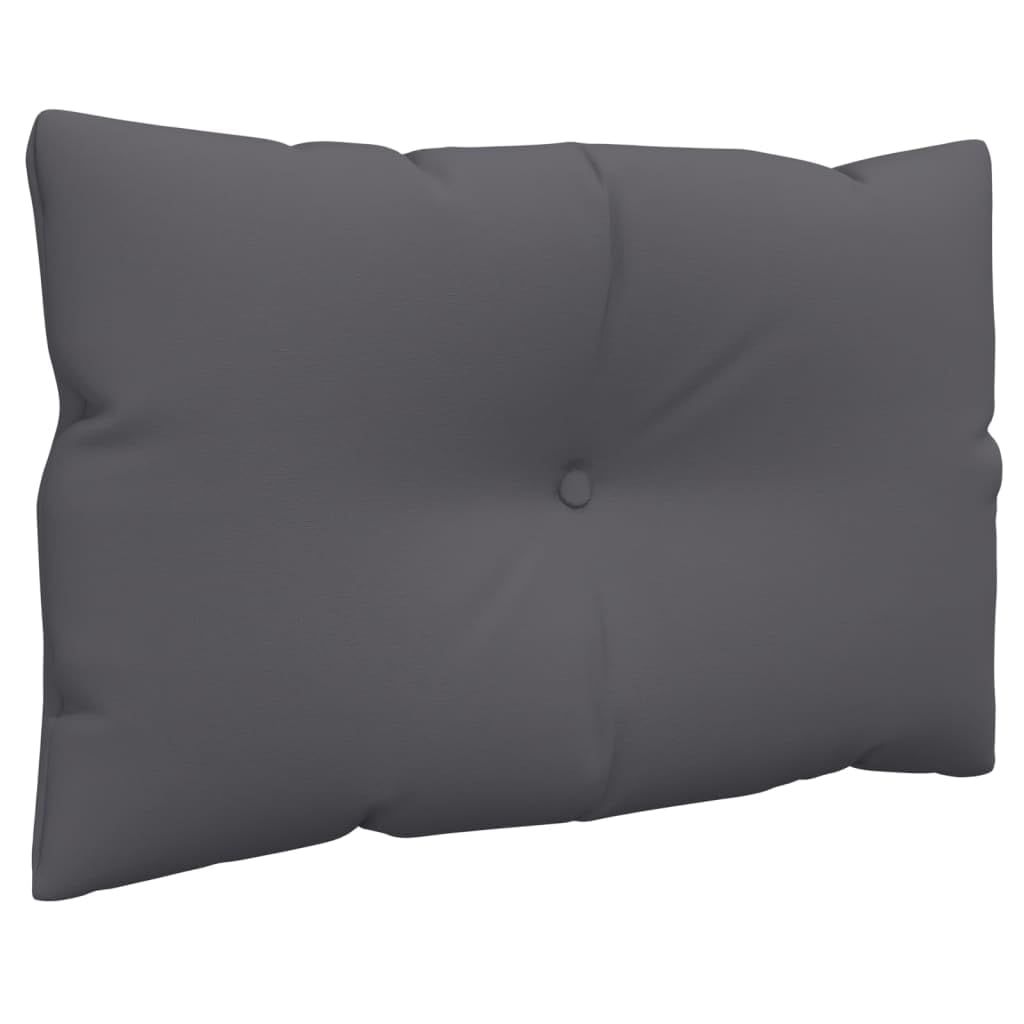 Palettenkissen 2er Set Anthrazit Polyester Outdoor Sitzkissen Wasserfest