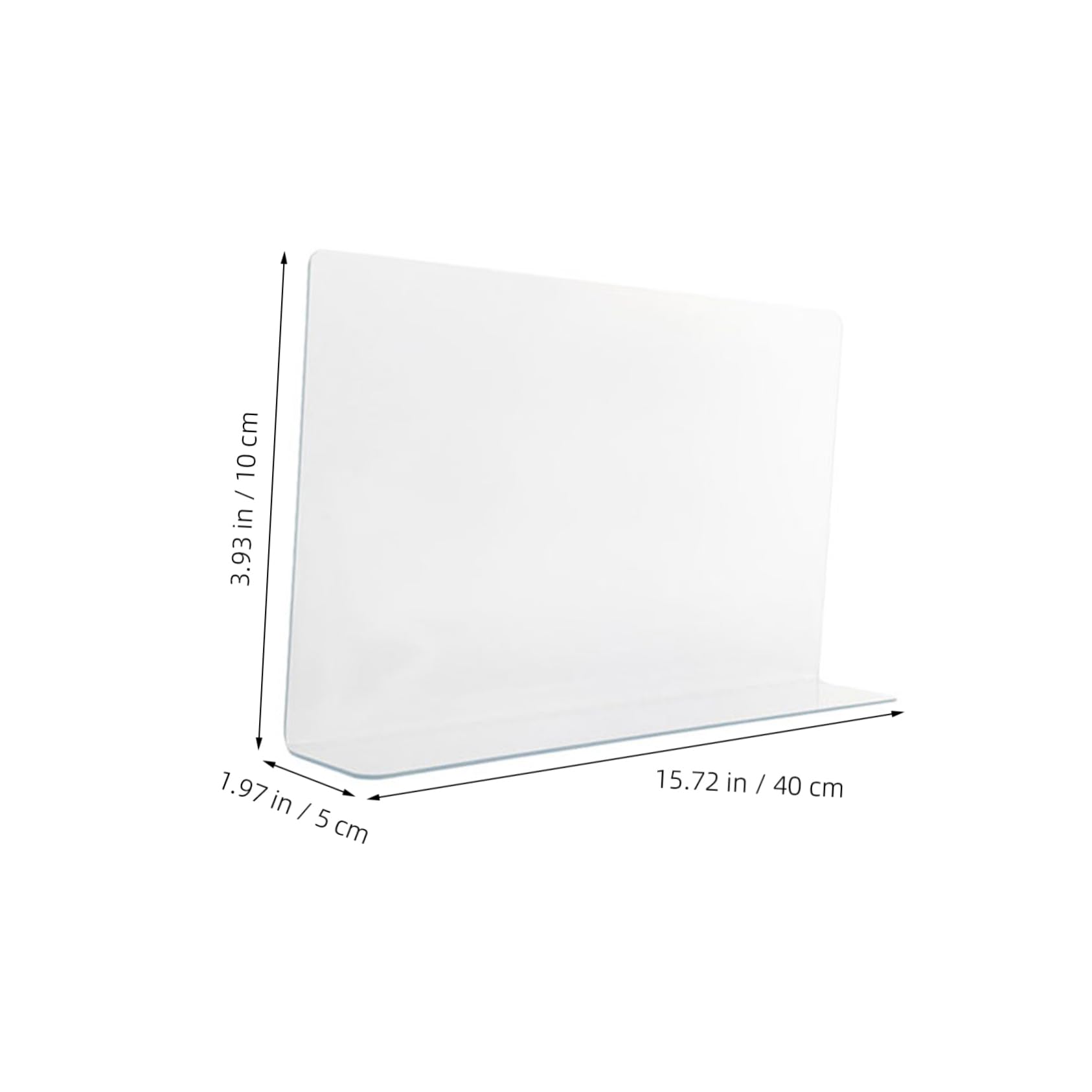 Cabilock 4Pcs Transparent Bathtub Water Barrier for Bathroom Floor Flexible Splash Board for Tub Washbasin Convenient Design