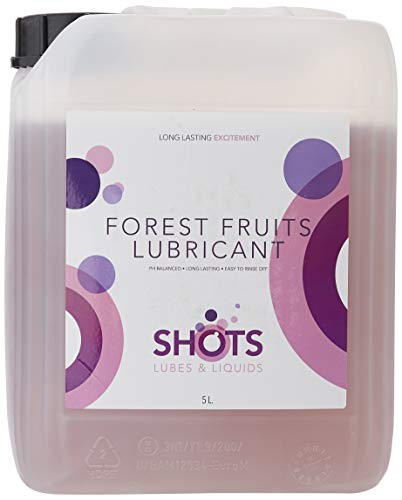 Pharmquests Pharmquest By Shots - Lubricante Comestible Con Aroma A Frutas Del Bosque - 5L 5000 ml