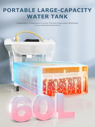 Portable Head Spa System - Plumbing-Free Relaxation Equipment with Large Capacity Hair Wash Sink - Ideal for Home and Salon Use - Stress Relief and Comfort image 3