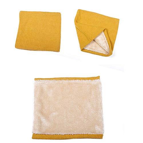 YEKEYI Infinity Scarf Winter Outdoor Double-Layer Neck Warm Knitted Circle Loop Scarves for Women4