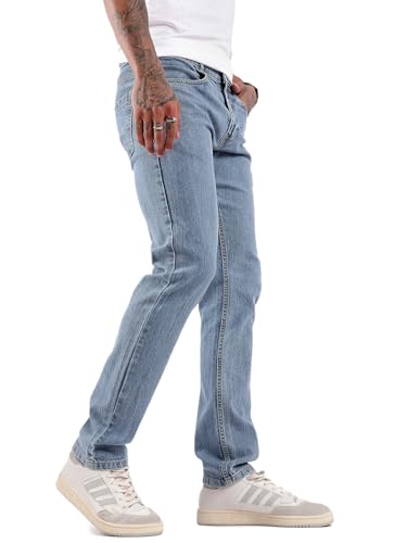 Image of WROGN Men's Cotton Stretch Jeans | Mid Rise | Slim Fit