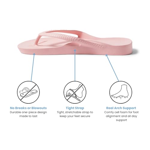 Image of Archies Arch Support Flip Flops for Men & Women - Orthotic Sandals for Plantar Fasciitis Relief - Lightweight, Cushioning, Shock-Absorbing Thong Sandals for Walking, Foot Pain & All-Day Comfort