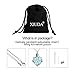 XIUDA Crystal Urn Necklace for Human Ashes Heart Birthstone Memorial Cremation Jewelry Ash Necklace for Women