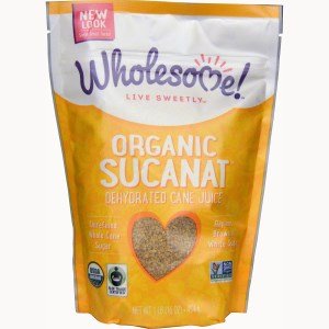 Wholesome Sweeteners Organic Sucanat - Dehydrated Cane Juice 2 Lb Pack (2 Pack)