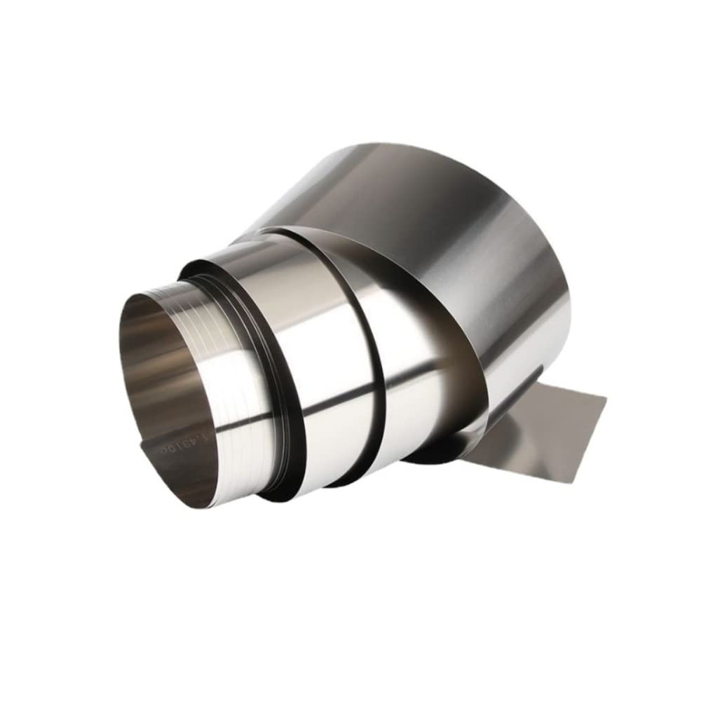 Tira de acero inoxidable-5 metros/16,4 pies SS304 lámina de metal para el hardware de los equipos electrónicos de la maquinaria de la industria (0,3 mm x 600 mm)