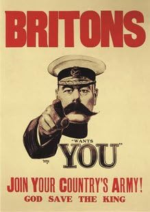 Wisdom LearningBriton Needs You WW1 Propaganda War A4 poster