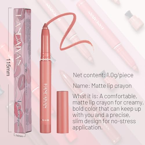 Lip Liner Creamy- Lip Liner Pencil Lip Liner with Sharppens -Vegan Cruelty Free-Matte Lip Liner Smooth and Soft - Precise And Define -Easy to Use liner - Image 8