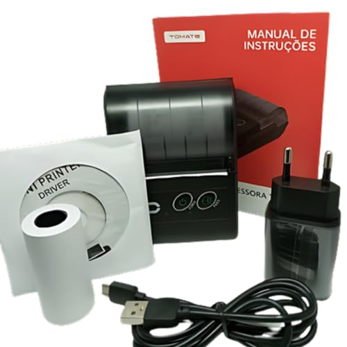 Mini Impressora Térmica Bluetooth Bivolt Dispositivo Compacto e Versátil Impressões Eficientes Ideal