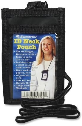 BAU55120 - Baumgartens Carrying Case (Pouch) for Business Card - Black