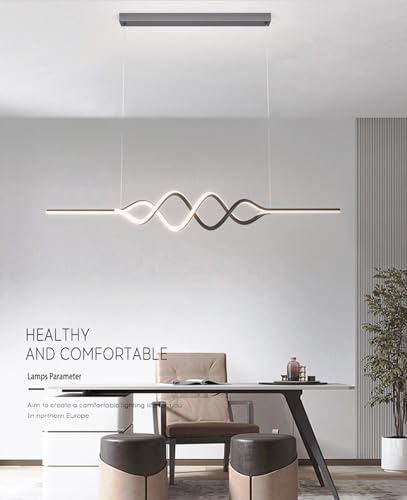 Lustre LED dimmable avec télécommande pour ajuster votre lumière - 5
