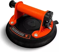 Ventosa Profissional De Sucção A Vácuo 20 CM Para Uso Em Vidro Marmores Porcelanatos Suporta Ate 200Kg