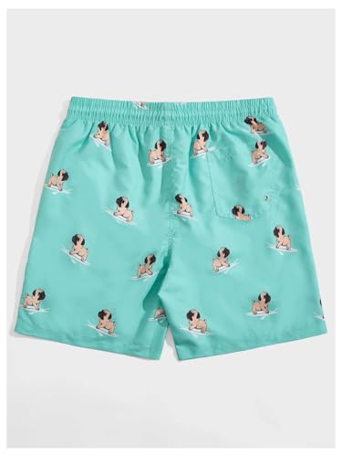 SOLY HUX Men's Swim Trunks Cartoon Print Drawstring Waist Board Shorts Bathing Suits2