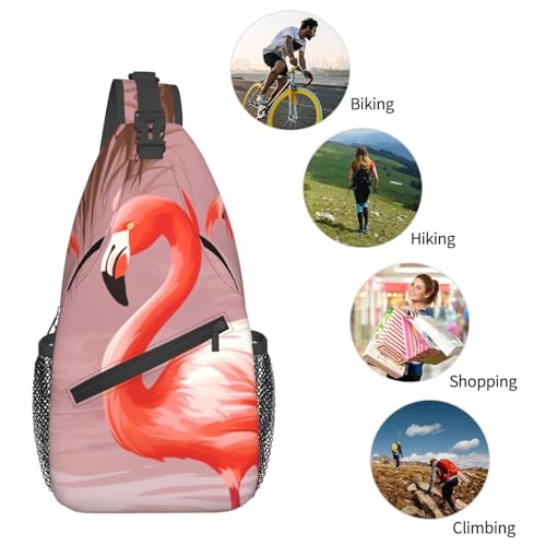 Mochila de pecho cruzada para hombre y mujer para senderismo miniatura 6