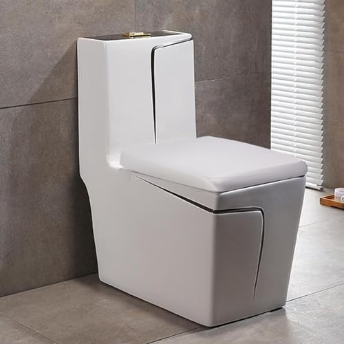 Toilet Seat, Quiet and enduring White Toilet Seat, Easy Installation, Protects Against Bumps and Pinching Fingers