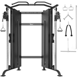 Commercial Cable Crossover Machine Home Gym Equipment 500LB Weight Stack Functional Trainer Workout Adjustable Weight for Strength Training Cable Pulley System Gym