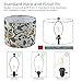 TAaMTYH large lamp shades set of 2 .Flax Plant Pattern Drum floor lamp shade replacement，table lamp shade,flower lamp shade.Spider Fitter13 