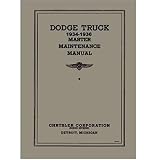1934 1935 1936 Dodge Truck Factory Shop Service Manual