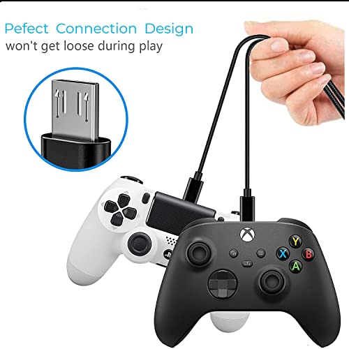 Aosok Ps4 Controller Charger Charging Cable 6Ft Braided Ps4 Charger—Long Micro Usb Fast Charging Cord For Sony Playstaion 4/Xbox One, Android Phones #TOP3