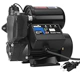 Weeflos 1.5HP Automatic Booster Pump, 1600 GPH Water Pump, 100ft Max Head, Mechanical Pressure Switch, Self-Priming Utility Pump for Shower, Irrigation, Basement, Garden, Pool (1.5HP/100FT)