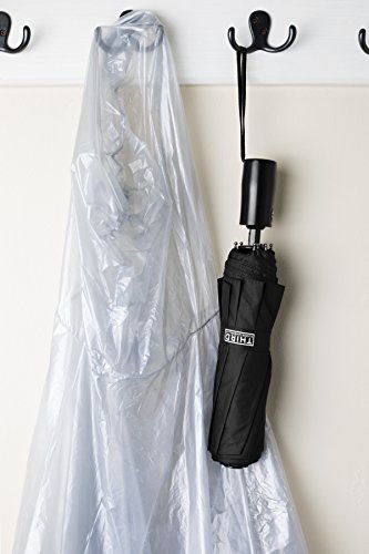 Third Floor Umbrellas Compact Lightweight 46 Inch Automatic Open And Close 210T Teflon 10-Panel Folding Sturdy Travel Windproof Umbrella With Safe Lock Shaft #TOP5