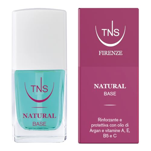 TNS Cosmetics - Natural Base - Base smalto rinforzante e protettiva, previene lo sfaldamento e la rottura dell'unghia - 10 ml
