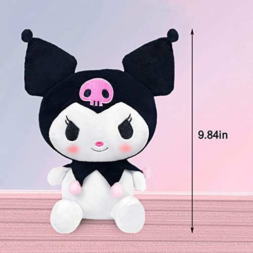 Veakeqe Cute Kuromi Plush Dolls, My Melody Cinnamoroll Stuffed Animals Plush Toys, Lovely Cartoon Figure Dolls For Fans Kids Girls Birthday (B) #TOP1