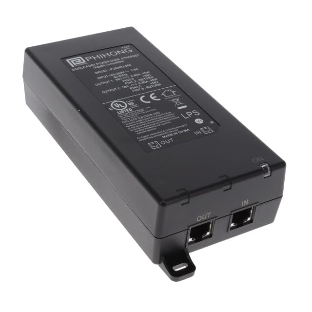 POE90U-560-R Power Supply; AC-DC; POE; Adapter; 90W; 56V@1.6A; 90-264V in; 1 Gigabit