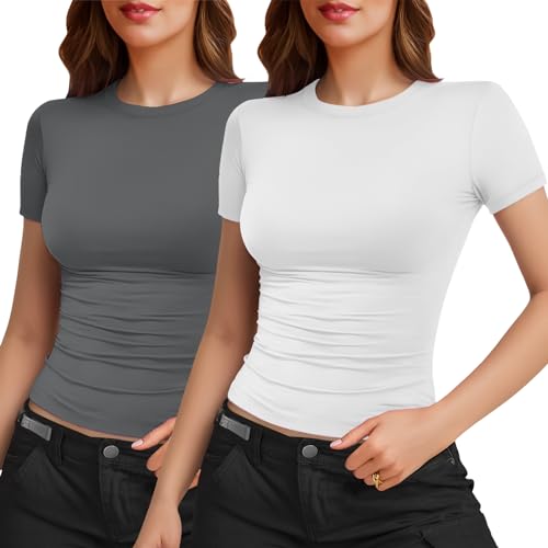 T-shirt ajusté femme qui résout le manque de basiques durables pour l'été