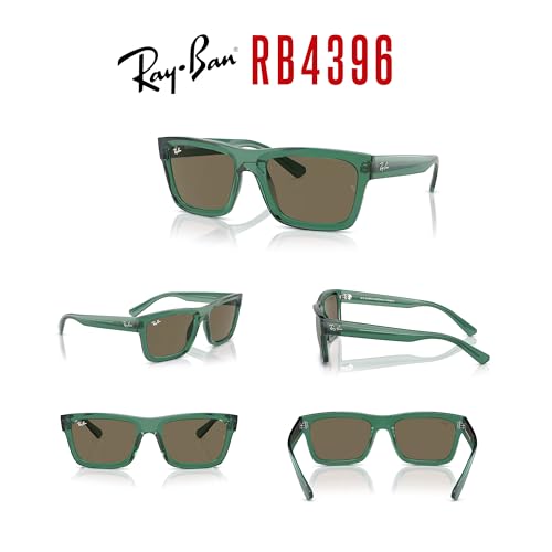 Image of Ray-Ban RB4396 Warren Rectangular Sunglasses for Men for Women +BUNDLE with ACCESSORY EYEWEAR KIT
