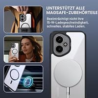 Tieeyivv Magnetische Hülle für Honor 400 5G Case für Magsafe,Cover Dünne Flexibles Silikon + PC Acryl Rückseite Schutzhülle Stoßfeste Ultraflaches Hybrid-Design Case – Ansicht 8