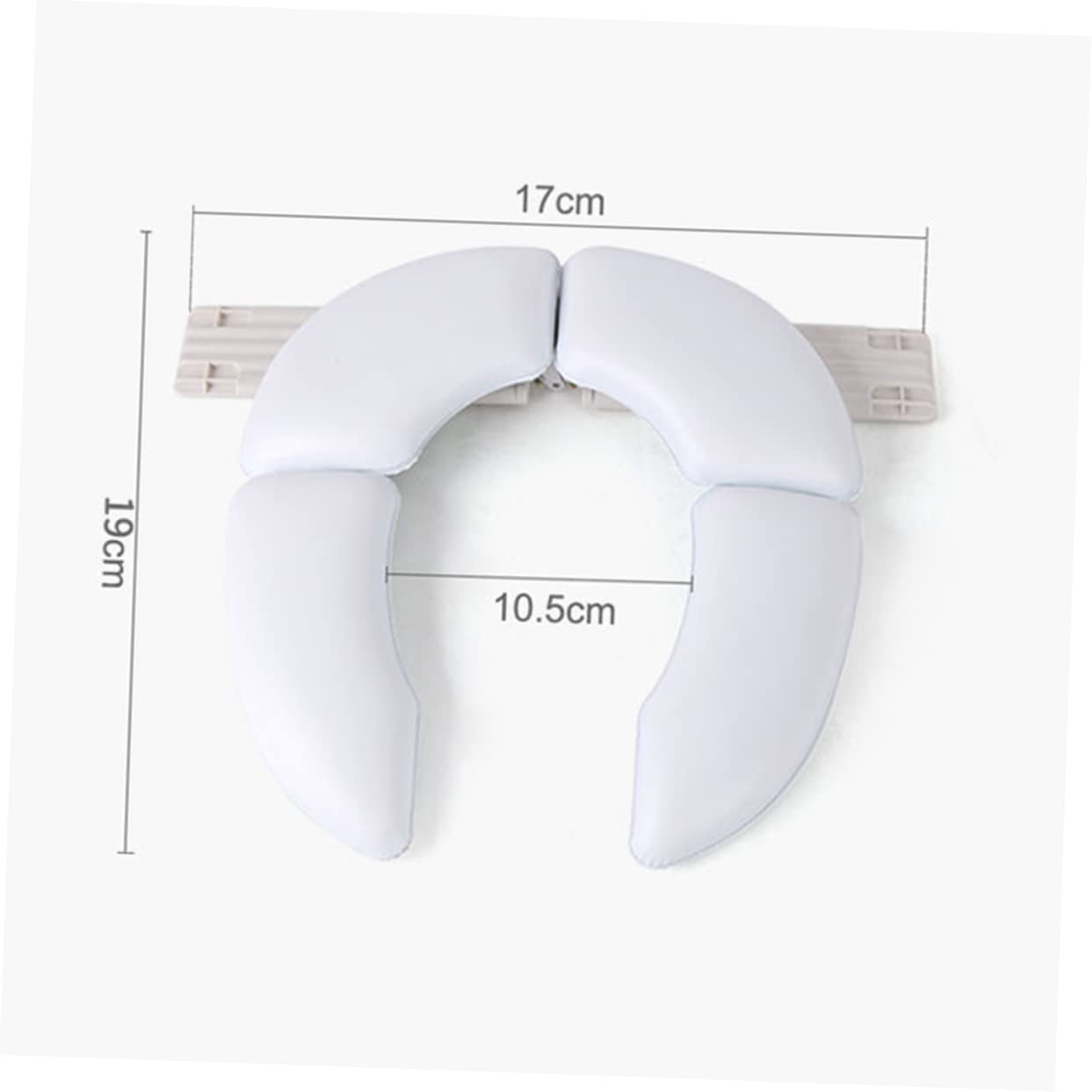 ifundom Portable Padded Toilet Seat Boys and Girls Boys and Girls Toilet Seat Trainer Ring Simple Design for Potty Training White