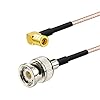 SZRMCC BNC Mannelijke naar Rechte hoek SMB Vrouwelijke DAB Digitale Radio-antenne Adapter Kabel