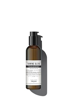 PREVIA Hair Gloss Taming Serum & Leave-In Conditioner - Anti-Frizz Heat Protectant for Dry Damaged Hair - Organic Almond Vegan Moisturizing Gloss - 6.7 oz