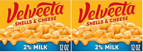 Image of Velveeta Shells & Cheese Pasta with Cheese Sauce & 2% Milk Cheese Meal (12 oz Box) (Pack of 2)