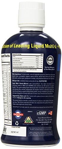 Trace Minerals | Liquid Multi Vitamin-Mineral | B Vitamins, Antioxidants, 72+ Ionic Trace Minerals | Daily Energy, Hair, Skin, Nails For Men And Women | Natural Berry | 30 Servings, 30 Fl Oz #TOP1