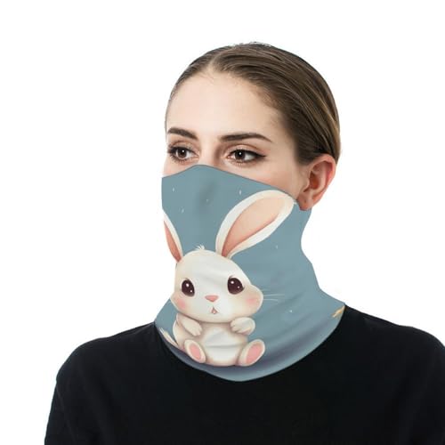 Neck Gaiter Face Mask Men Women, Cartoon Alpaca Cute Animal Face Mask Scart Cover for Dust Wind Sun Protection4