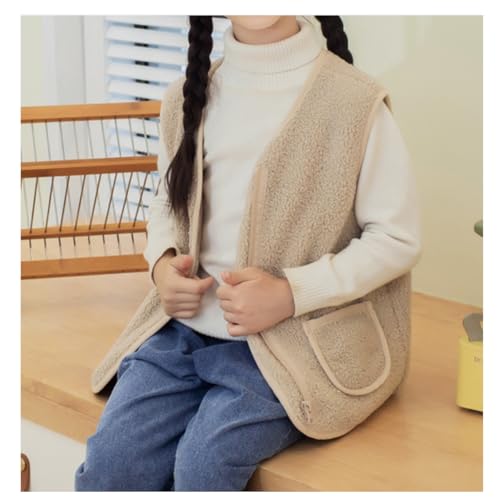 Image of Toddler Boys Girls Sherpa Fleece Vest Winter Gilet Fall Warm Outerwear