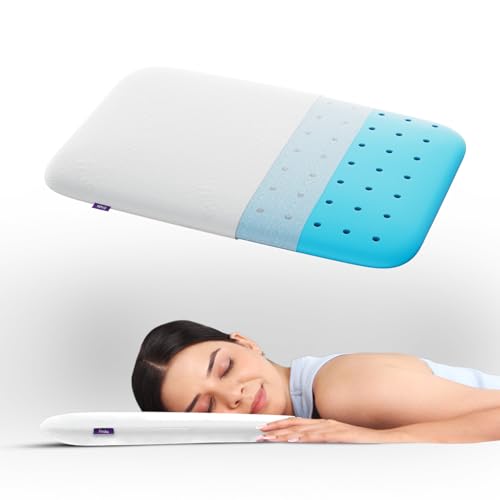 Image of Frido Ultra Slim Deep Sleep Pillow | King Size 2 Inch Height | Orthopedic Grade Gel Memory Foam for Neck & Shoulder Pain Relief, Includes Bamboo Pillow Cover, Pack of 1, White