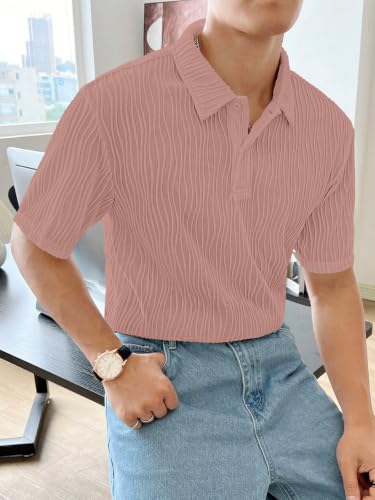 Image of Leriya Fashion Cotton T-Shirt for Men - Soft Breathable Fabric | Regular Fit Half Sleeve Collar Tee for Summer Casual Wear (Available in Plus Size)