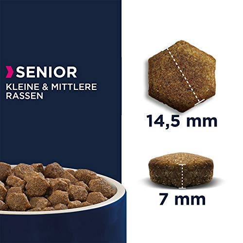 Eukanuba Hundefutter mit Lamm & Reis für kleine und mittelgroße Rassen - Trockenfutter für Senior Hunde, 2,5 kg