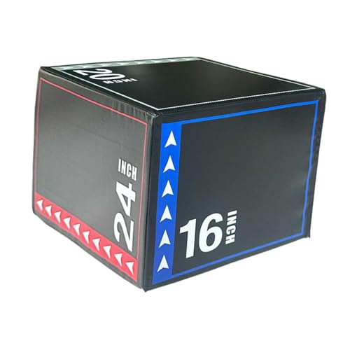 Dickly Cajón de Salto pliométrico 3 en 1, de Ejercicio de...