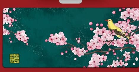 Overa Gaming Mouse Pad - (38 X 88 cm) XXL Extended Large Mouse Mat Pad Waterproof Keyboard Mat with Non-Slip Base, Stitched Edges, Smooth Surface for Computer and Desk (Pinkflower)… (B0C2C9XTFK) Amazon Price History, Amazon Price Tracker
