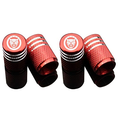 Car Tire Air Valve Caps- Auto Wheel Tyre Dust Stems Cover with Logo Emblem Waterproof Dust-Proof Universal fit for Cars, SUV, Truck, Motorcycles 4 Pieces
