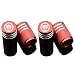 Car Tire Air Valve Caps- Auto Wheel Tyre Dust Stems Cover with Logo Emblem Waterproof Dust-Proof Universal fit for Cars, SUV, Truck, Motorcycles 4 Pieces