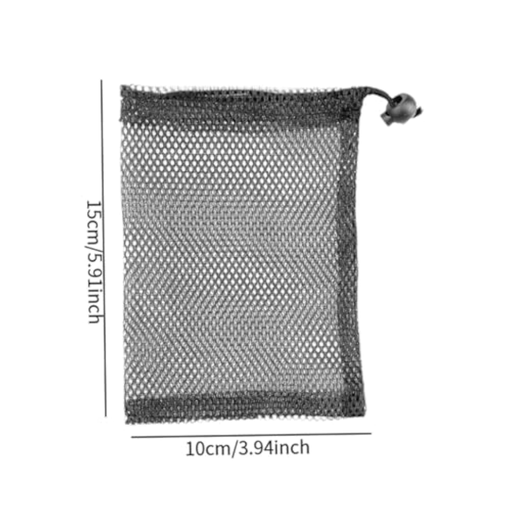 6xSmall Mesh Bag Multipurpose Storage Pouch for Cosmetics, 10cmx15cm
