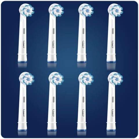 Oral-B Sensi Ultrathin Końcówki do Szczoteczek, 4 Sztuki, Oryginalne Wkłady do Elektrycznej Szczoteczki, Białe