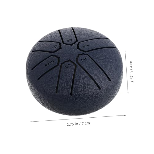 Mini Steel Tongue Drum portátil de 6 notas color azul miniatura 2