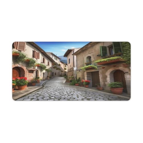 Italian Town Street Desk Pad impermeable para escritorio
