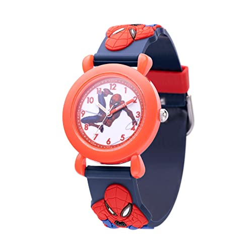 Montre Spider-Man Marvel analogique bleu bracelet 3D